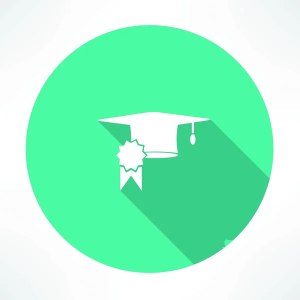 Square academic cap icon — Stock Vector