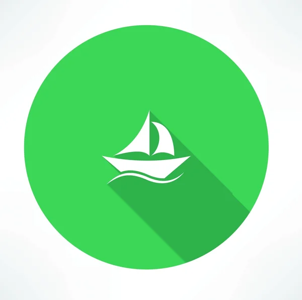 Icono del velero — Vector de stock