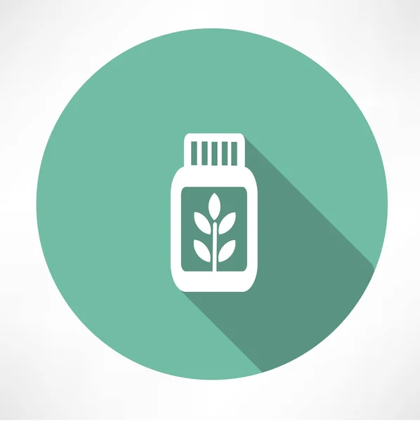 Herb medicine icon — Stock Vector