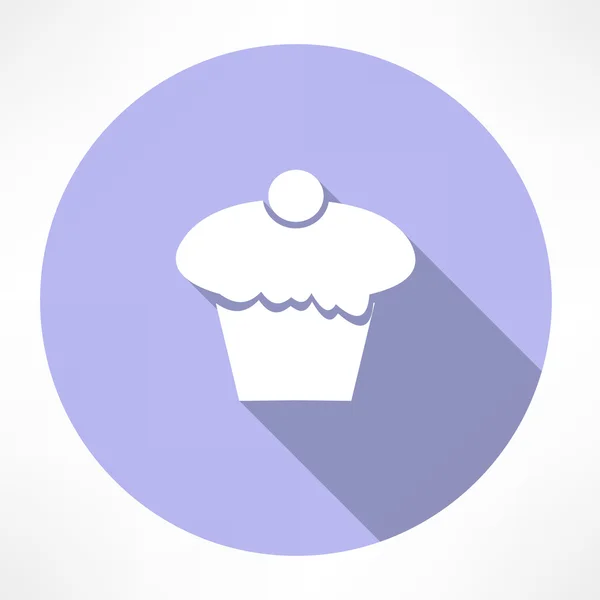 Cupcake-Symbol — Stockvektor