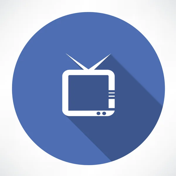 Icono de televisión — Vector de stock