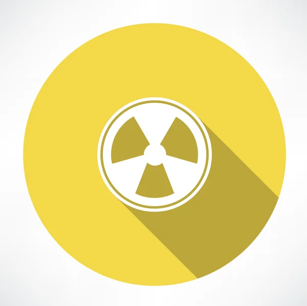 Radiation sign icon — Stock Vector