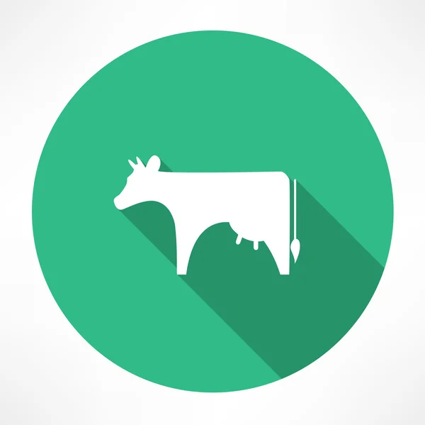 Icono de vaca — Vector de stock