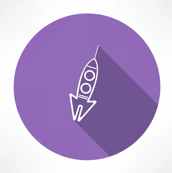 Ikona rakety — Stockový vektor