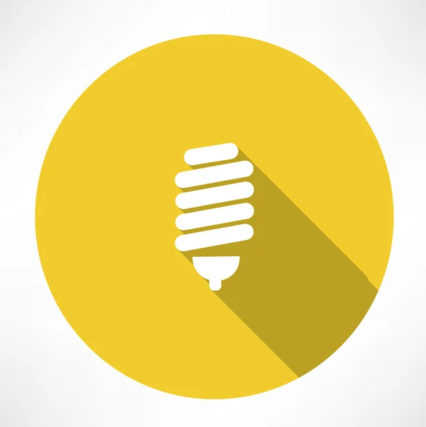 Energiebesparende lamp pictogram — Stockvector