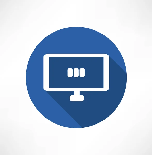 Icono del monitor — Vector de stock