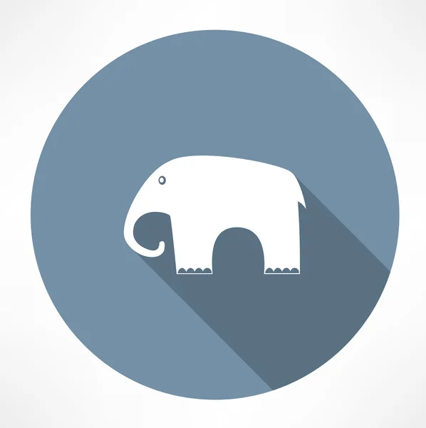 Icône d'éléphant — Image vectorielle