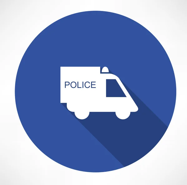 Policejní auto ikona — Stockový vektor