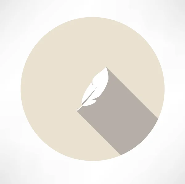 Icona di piume — Vettoriale Stock