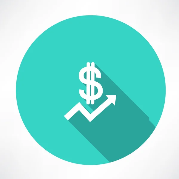 Pénzügyi jelentés dollár ikonnal — Stock Vector