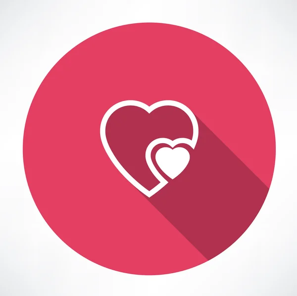 Heart to heart icon — Stock Vector