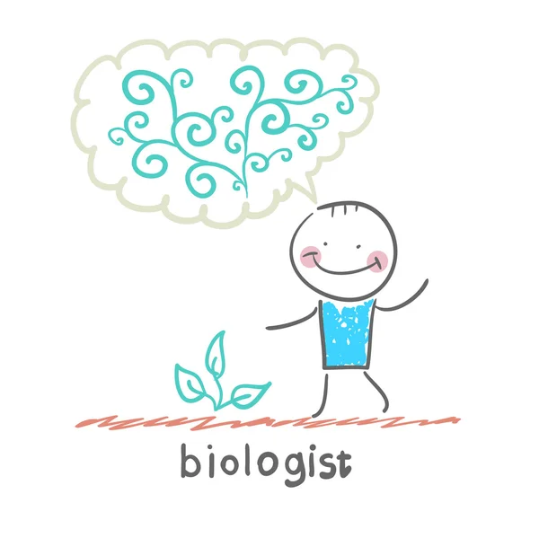 Bioloog pictogram — Stockvector