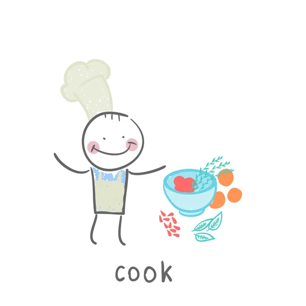 Icono del cocinero — Vector de stock