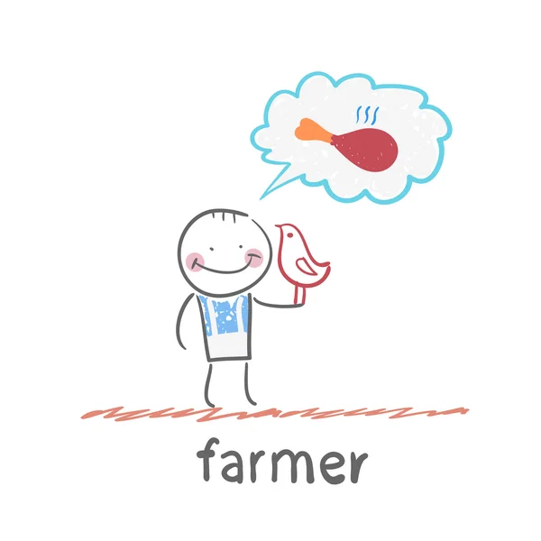 Farmer  icon — Stock Vector