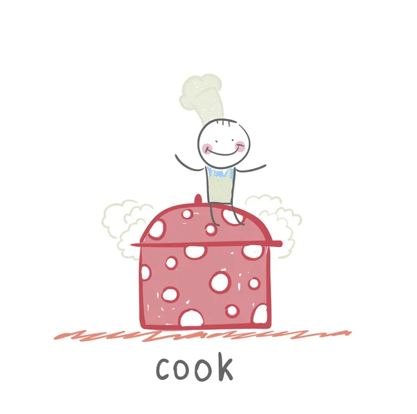 Icono del cocinero — Vector de stock