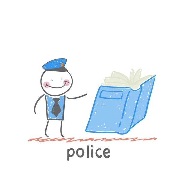 Ikona policie — Stockový vektor