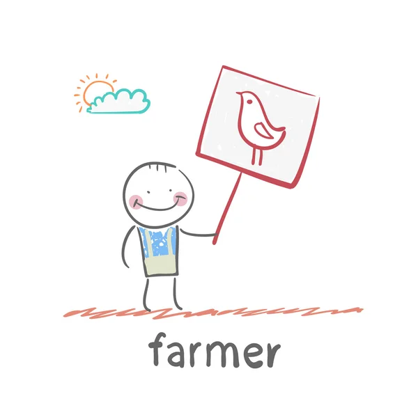 Farmer  icon — Stock Vector