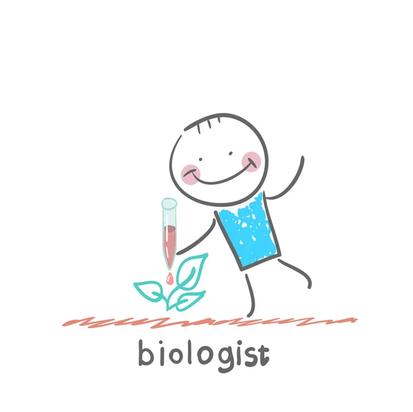 Biologist icon — Stock Vector