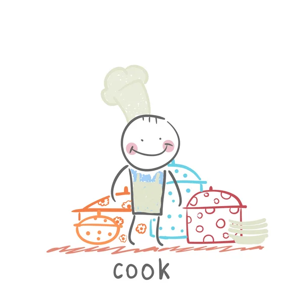 Cook icon — Stock Vector