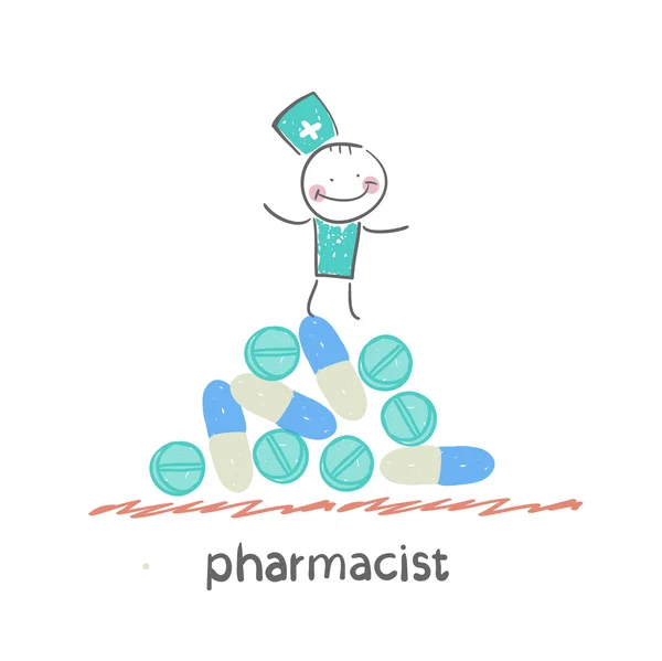 Apotheker pictogram — Stockvector