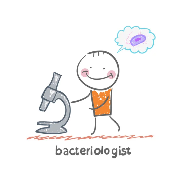 Bakteriolog ikona — Wektor stockowy