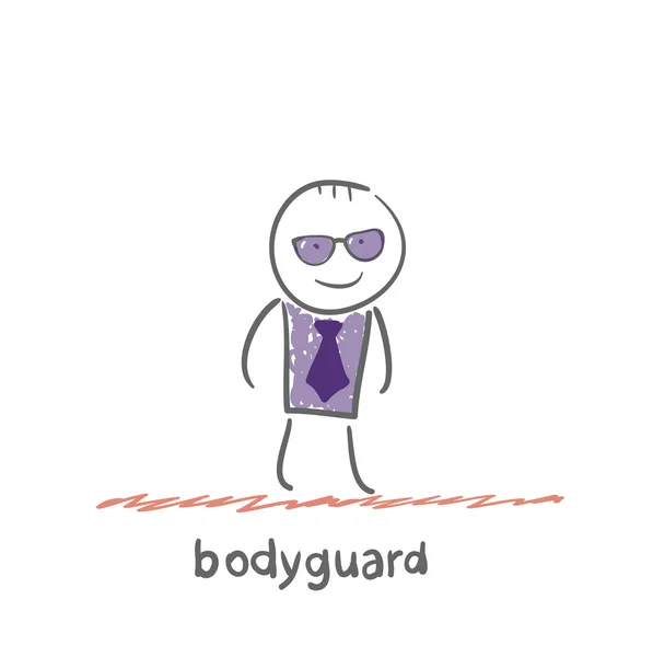 Bodyguard pictogram — Stockvector