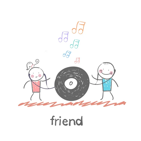 Icono de amigo — Archivo Imágenes Vectoriales