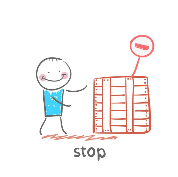 Icône stop — Image vectorielle