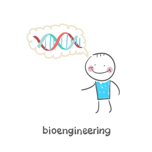 Icono de bioingeniero — Vector de stock