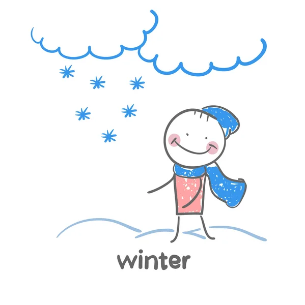Winter pictogram — Stockvector