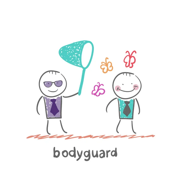 Bodyguard pictogram — Stockvector