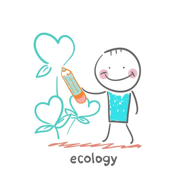 Icono de ecología — Vector de stock