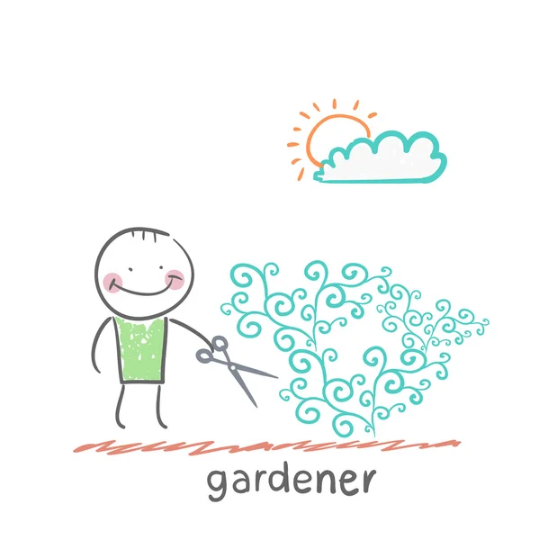 Икона садовника — стоковый вектор
