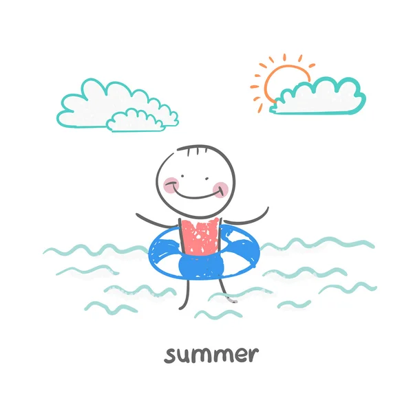 Summer icon — Stock Vector