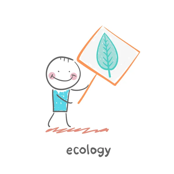 Ecologie pictogram — Stockvector