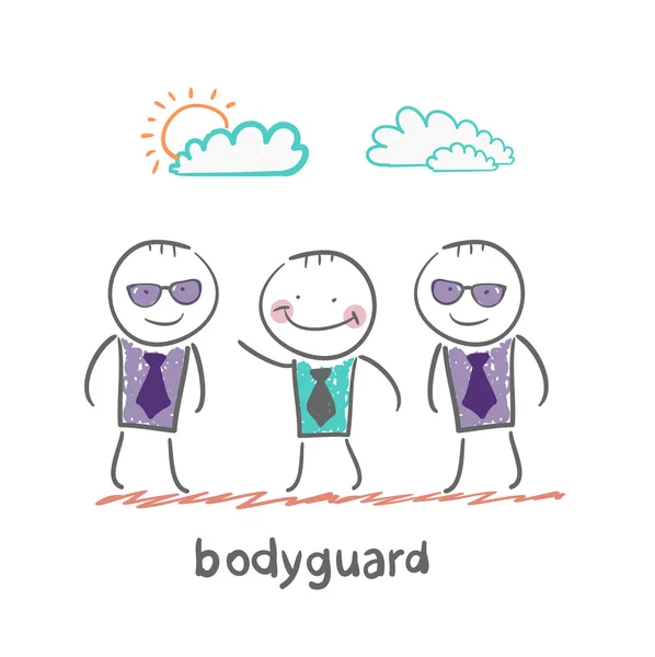 Bodyguard pictogram — Stockvector