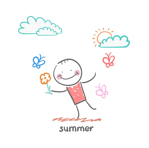 Summer icon — Stock Vector