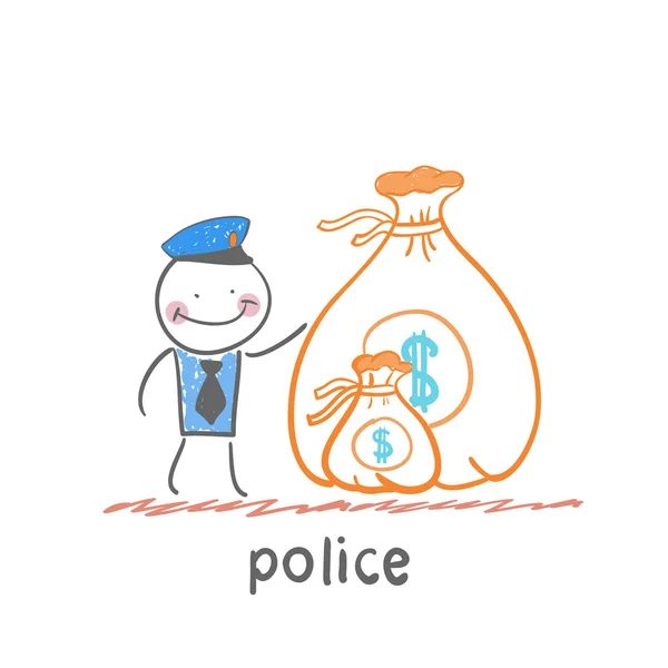 Icono de policía — Vector de stock