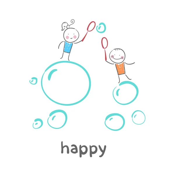 Happy icon — Stock Vector