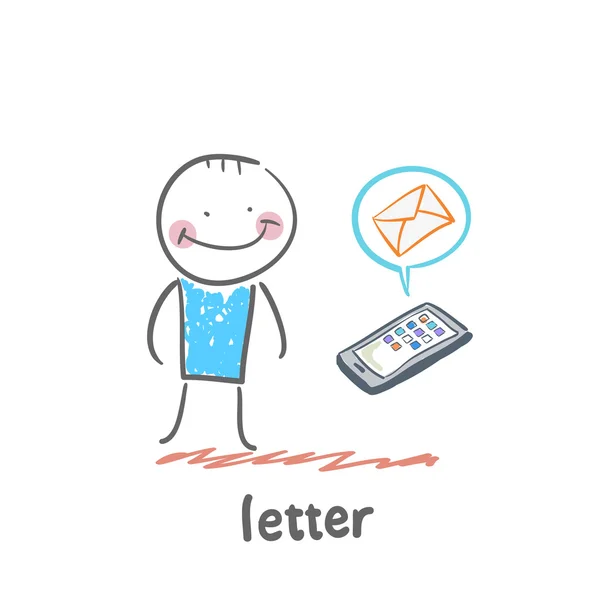 Icona lettera — Vettoriale Stock