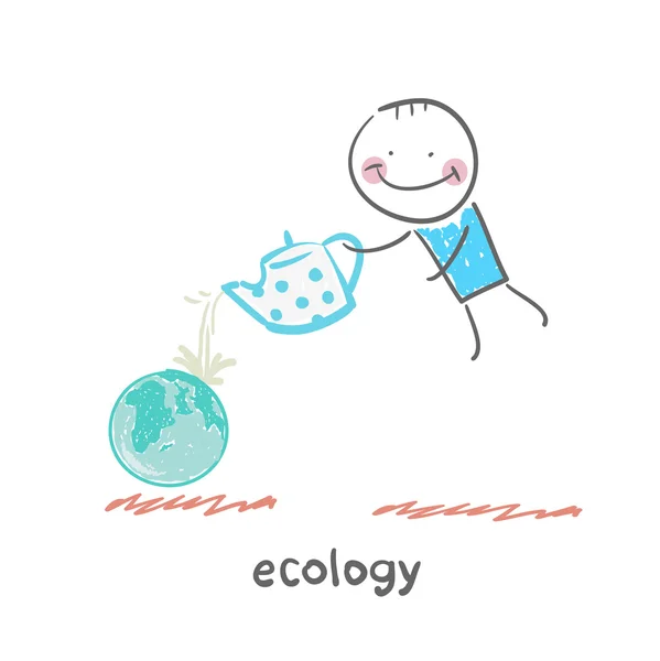 Icono de ecología — Archivo Imágenes Vectoriales