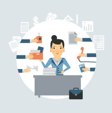 Muhasebeci işyerinde