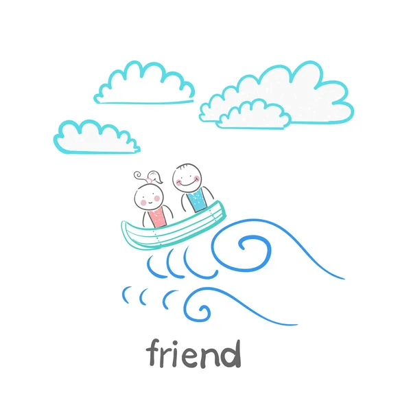 Icono de amigo — Archivo Imágenes Vectoriales