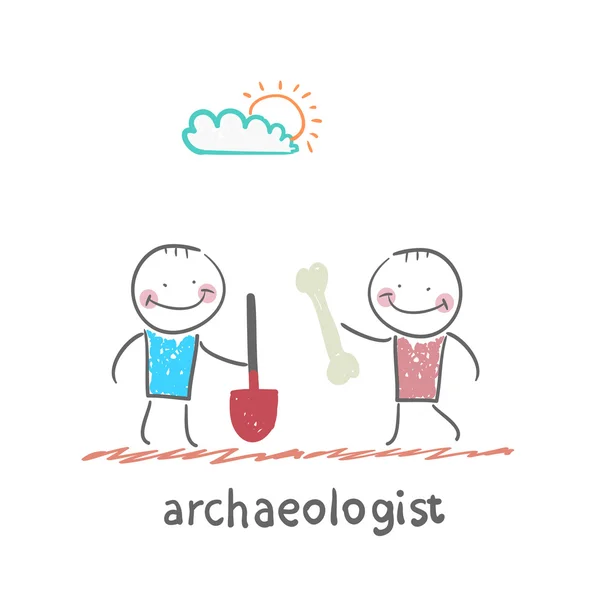 Archeolog ikona — Stockový vektor