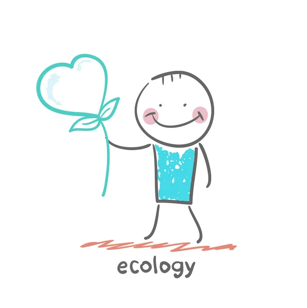 Icono de ecología — Vector de stock