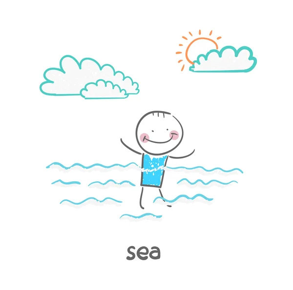 Sea icon — Stock Vector