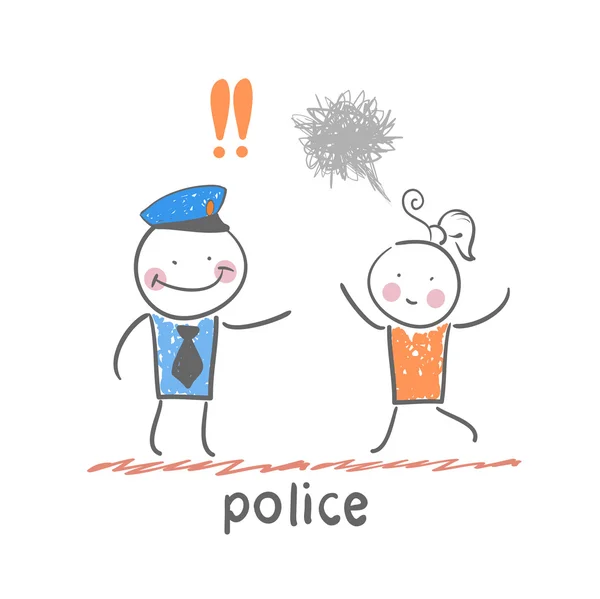 Ikona policji — Wektor stockowy