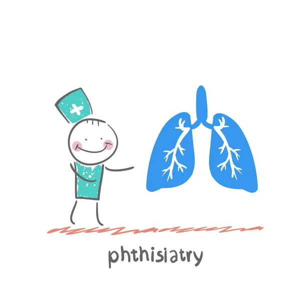 Phthisiatry pictogram — Stockvector