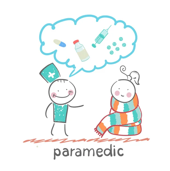 Paramedicus pictogram — Stockvector