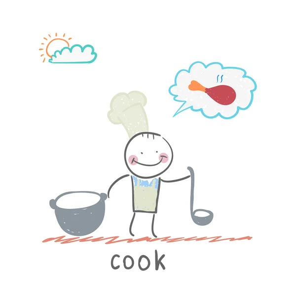 Cook icon — Stock Vector